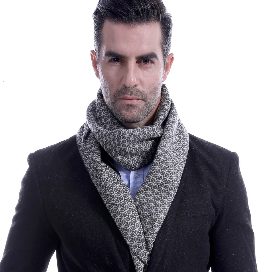 Классический Клетчатый деловой мужской шарф для отдыха имитирующий кашемировый