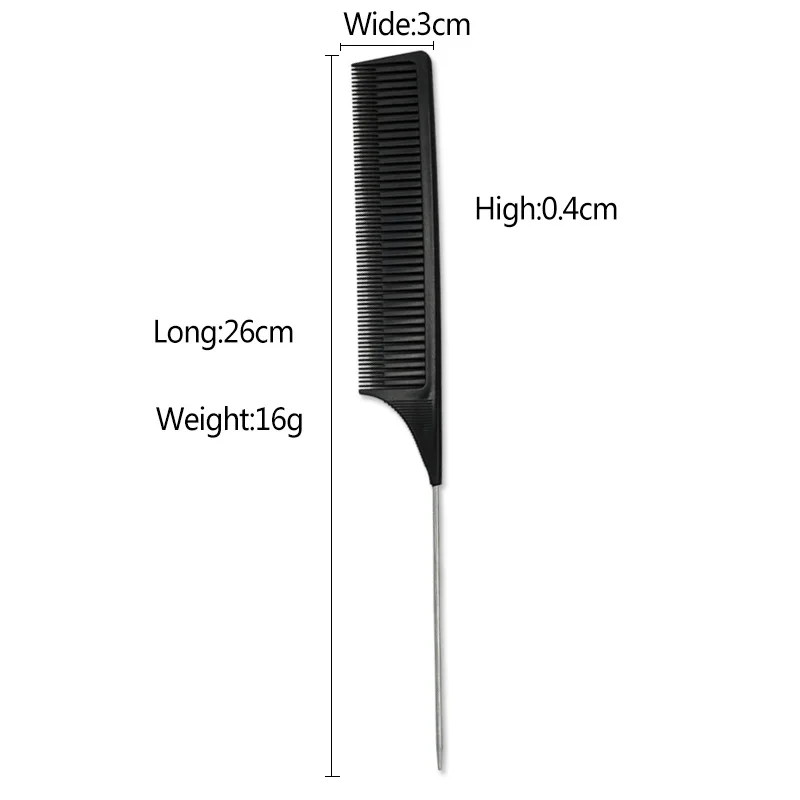 

1/6PCS HairdresserHot-Dyeing Zoned Steel Needle Tip Tail Hair Highlighting Comb Makeup Bridal Makeup Pan Hair Comb