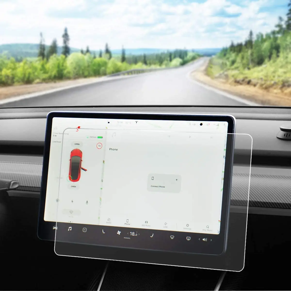 

Защитная пленка для сенсорного экрана автомобильной навигации Tesla Model 3 Y X S, аксессуары для автомобильного сенсорного экрана с центральным управлением