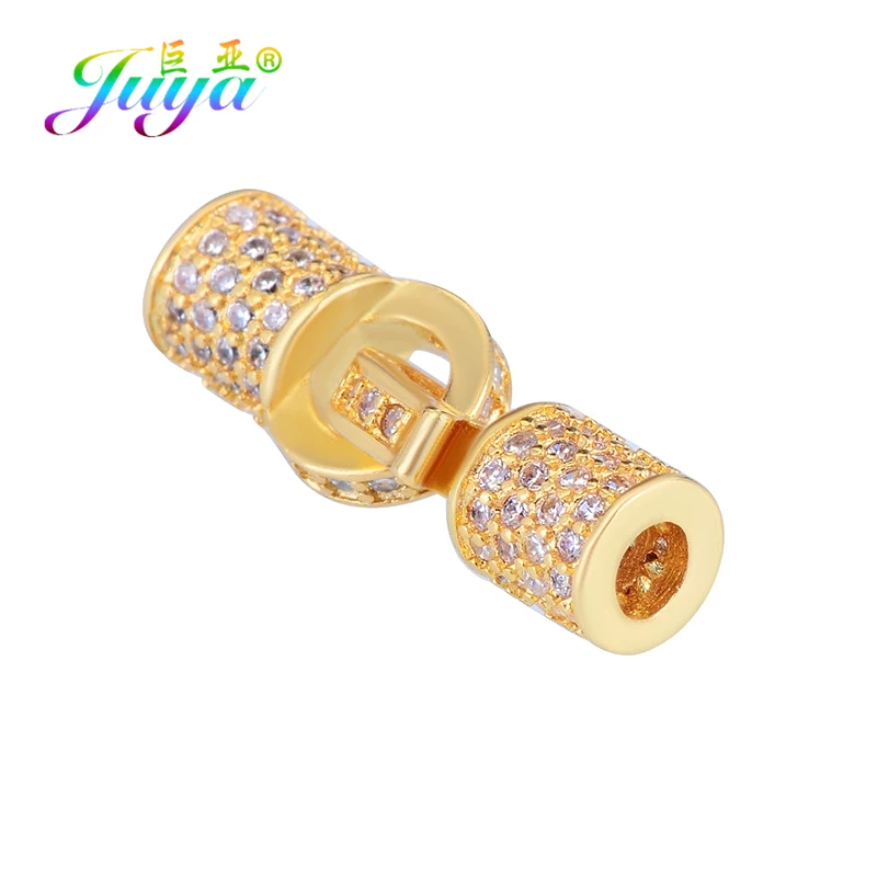 Juya Micro Pave циркониевый разъем баррель застежка аксессуары принадлежности для