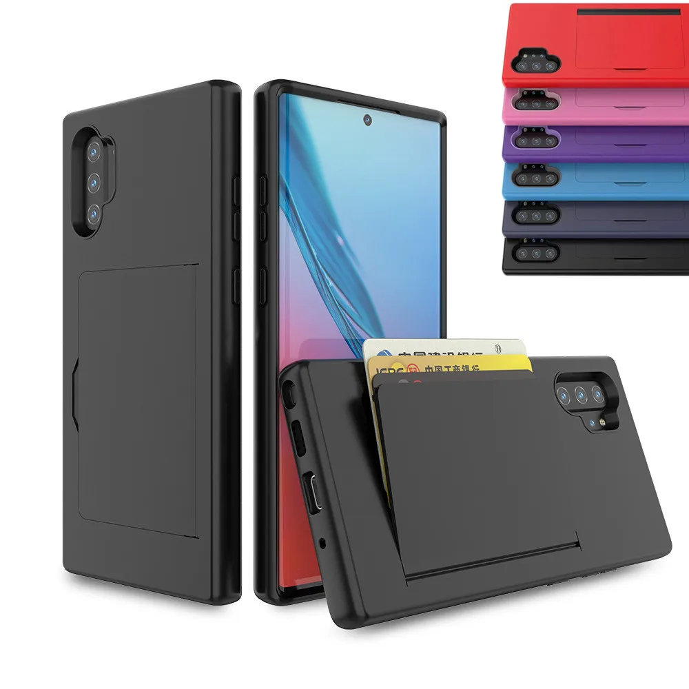 Чехол для Samsung Galaxy Note 10 Plus деловой чехол карамельных цветов с отделениями карт +