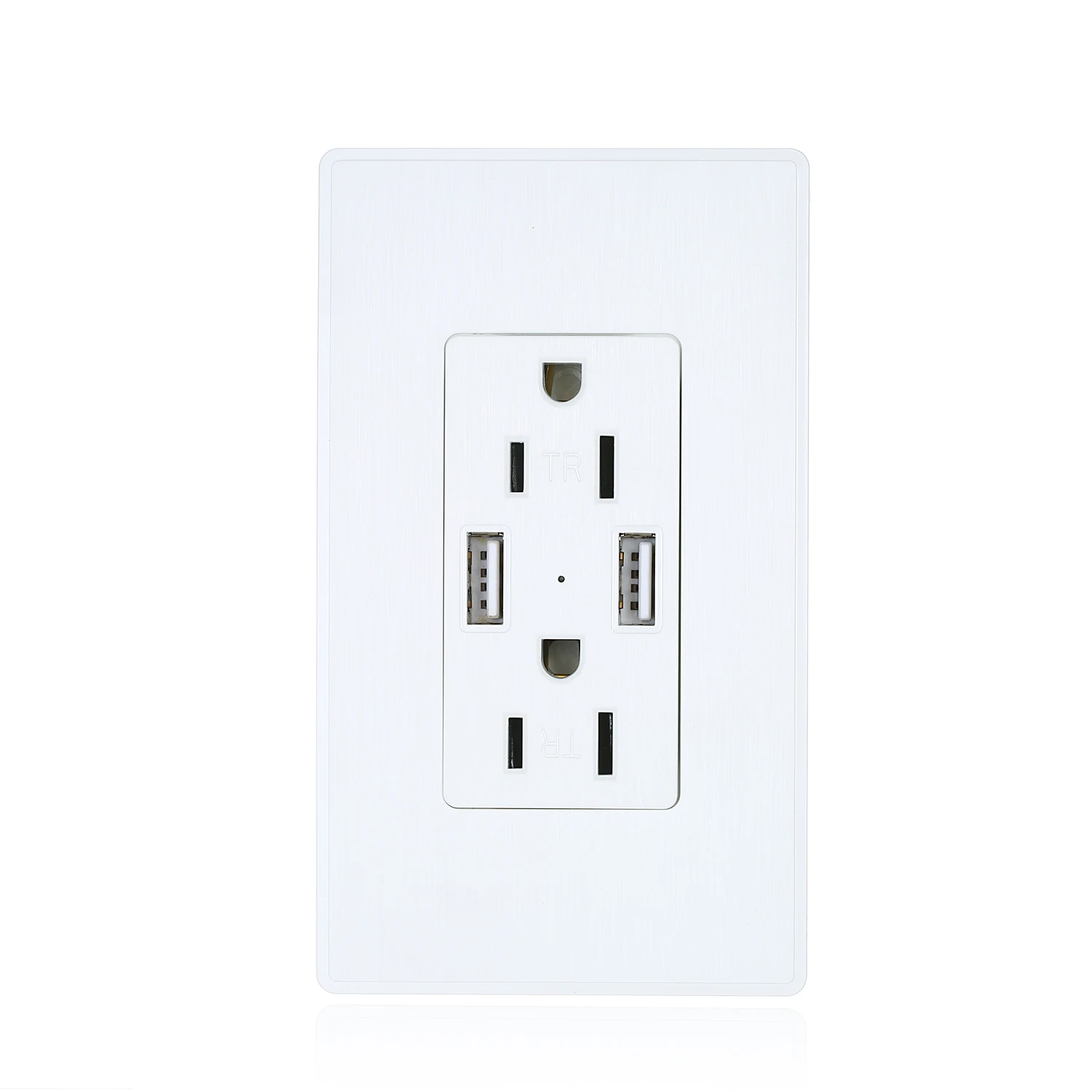 2.1A USB розетка настенное зарядное устройство 15A TR Decora с двумя usb портами