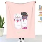 Декоративное одеяло для спальни и дивана с 3D принтом