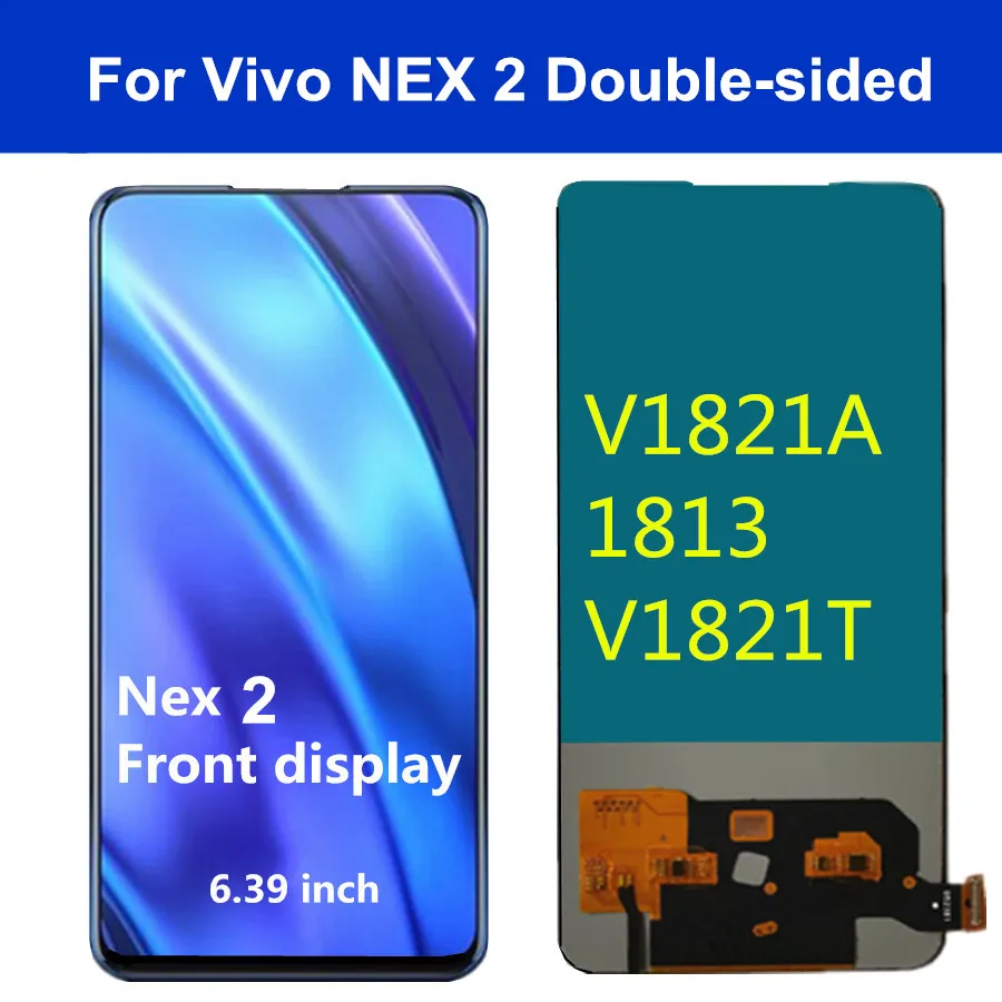 

TFT 6,39 "для Vivo NEX 2 Dual Display Edition, передний ЖК-дисплей кодирующий преобразователь сенсорного экрана в сборе для VIVO Nex2 Nex 2 V1821A LCD