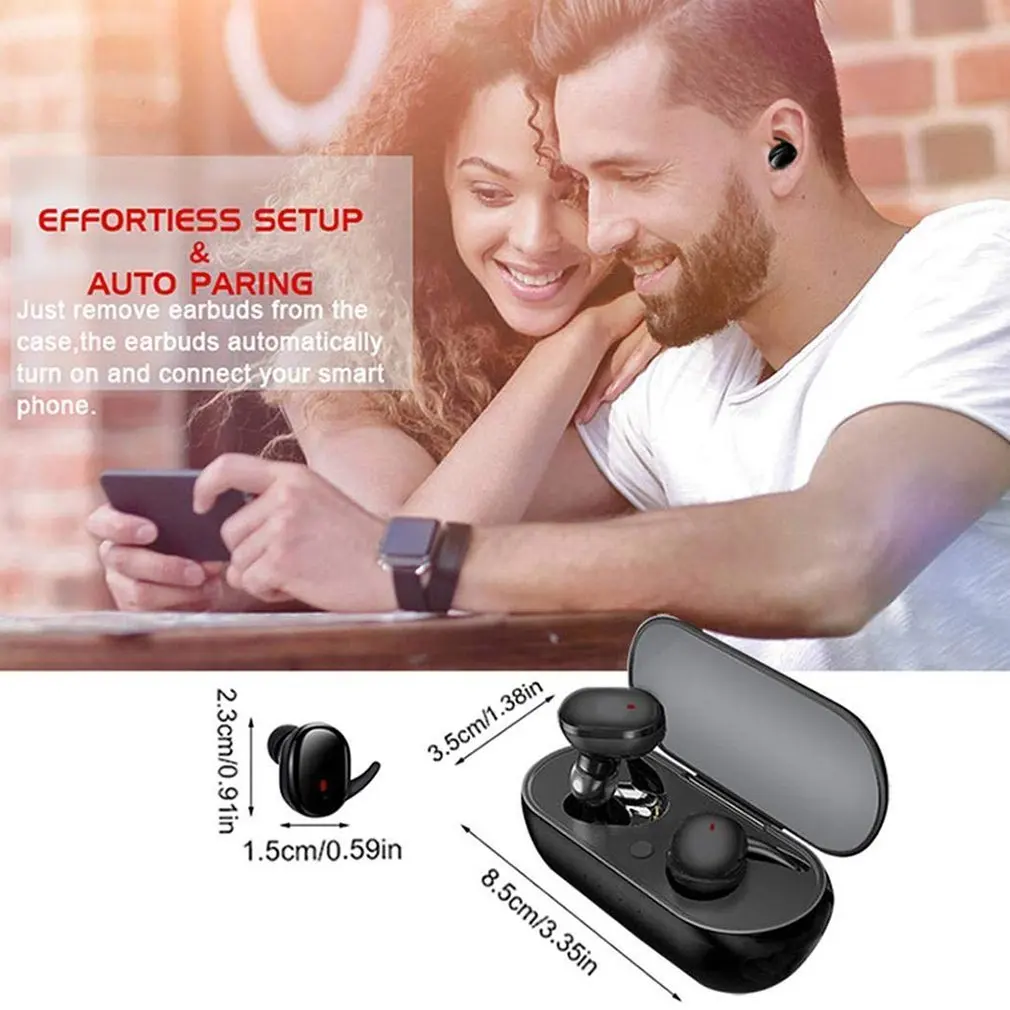 

Y30 TWS Bluetooth 5.0 Wireless In-ear Noise Reduction Stereo Earphones Earbuds