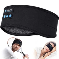 wireless bluetooth 5 0 music headband sleep headphones mic hat man women hands free sleeping sports earphone for side sleepers