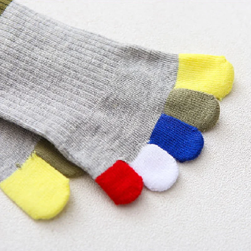 1 пара носков с пятью пальцами женские носки без пятки забавные цветные