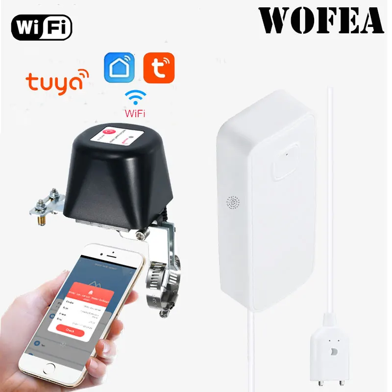 Wofea wifi датчик утечки воды приложение уведомление на батарейках Домашняя