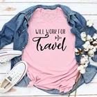 Забавная женская футболка с коротким рукавом, с рисунком летнего отпуска, унисекс, футболка для путешествий