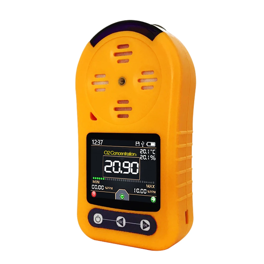 

Multi Portable oxygen gas detector o2 gas leak detector oxygen analyzer with LCD