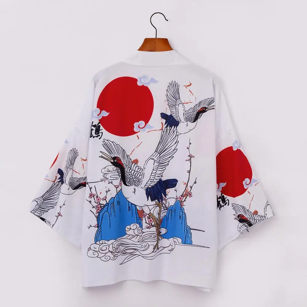 

Japanese kimono yukata kimono cardigan fashion blouse women 2020 long obi cardigan haori traditional kimonos shirt