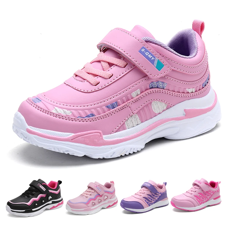 

Kids Sport Shoes Waterproof Running Shoes Girls Sneakers Tenis Infantil Pink Breathable Antislip Children Shoes Chaussure Enfant