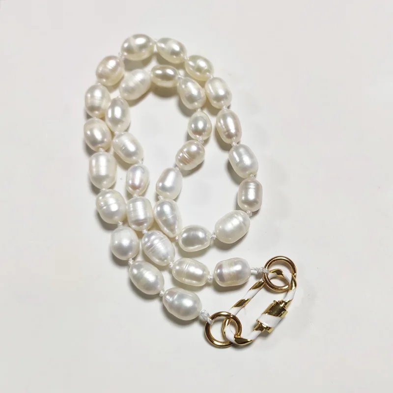Ожерелье из натурального жемчуга в стиле барокко для женщин Очаровательное