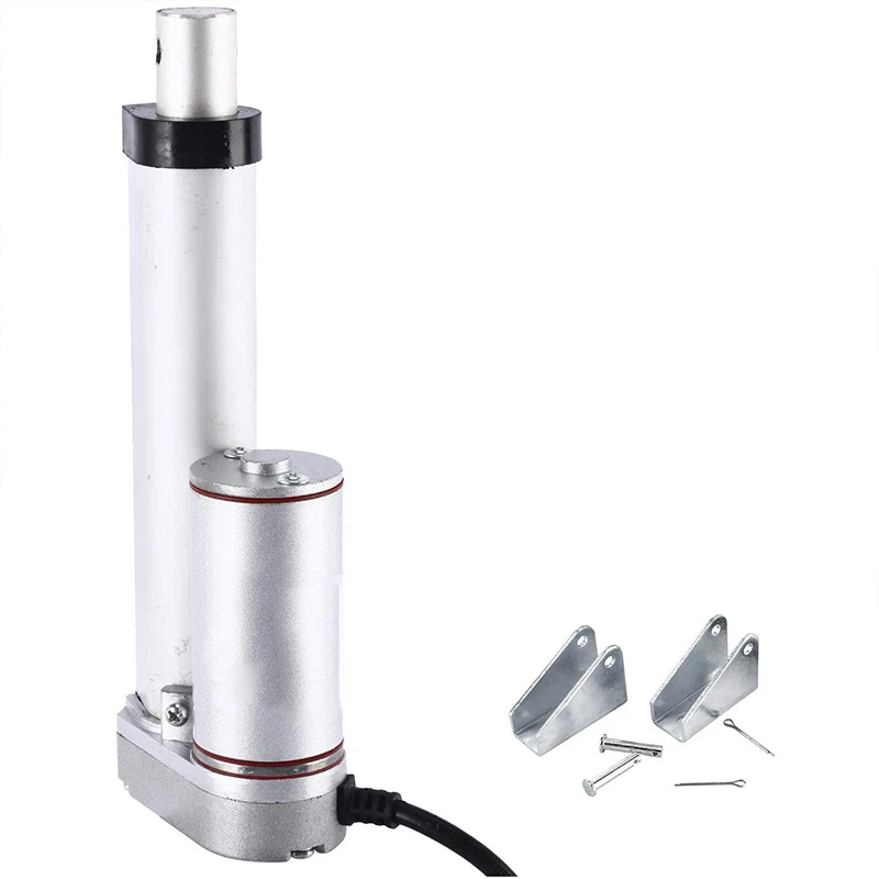 DC12V 4 дюйма хода линейный привод с монтажным кронштейном 900N(225Lbs) Максимальный
