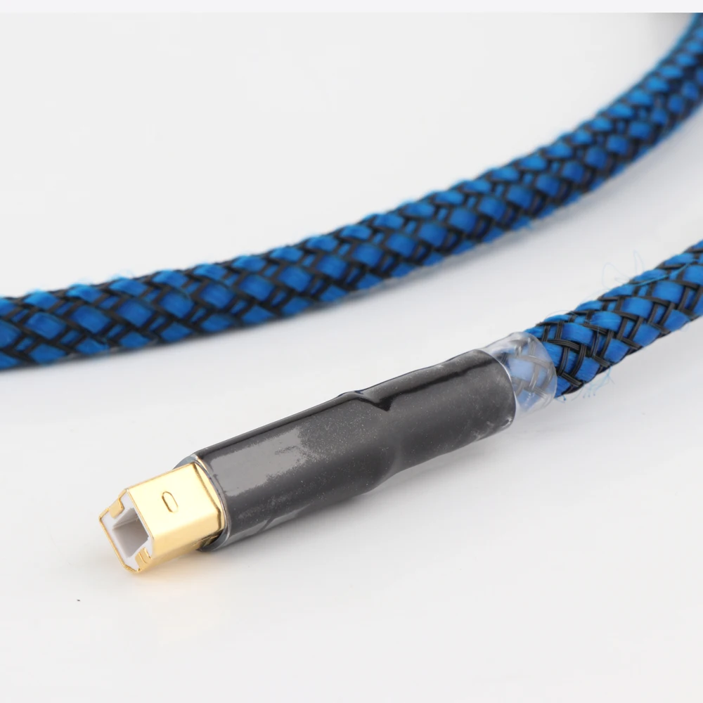 USB кабель DAC с золотым покрытием 2/3/5 фута аудиокабель A B OCC Hi Fi