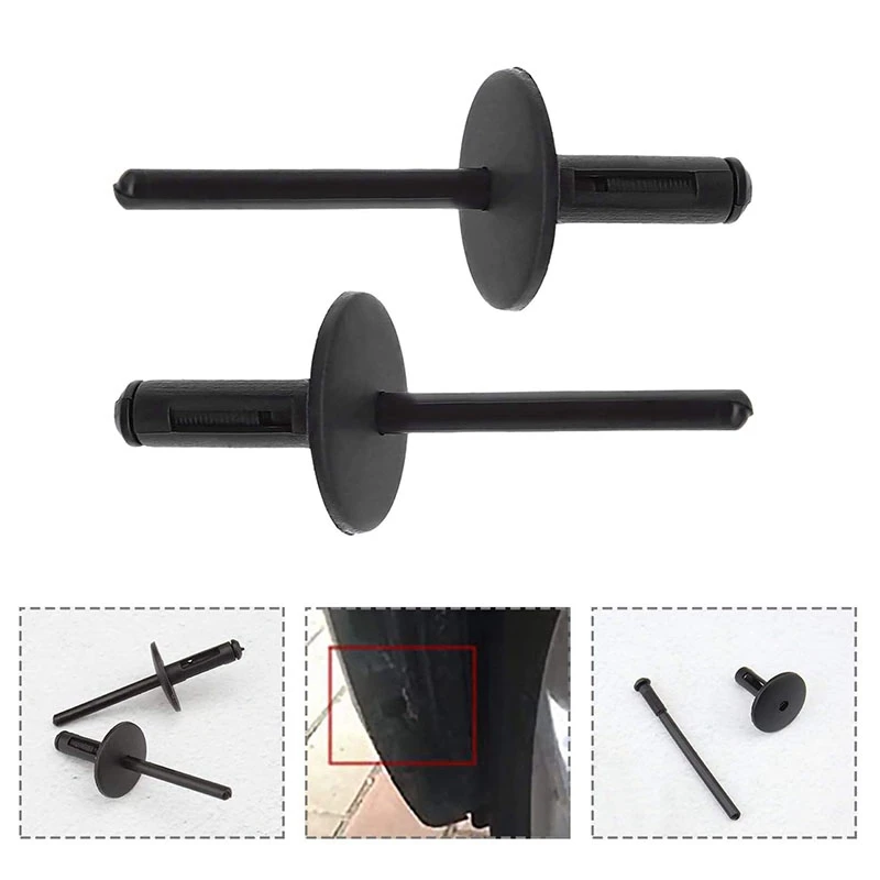 

100Pcs Car Bumper Fender 6mm Hole Plastic Rivets Fasteners 51717002953 for -BMW Auto Inside Decorative Retaining Clip
