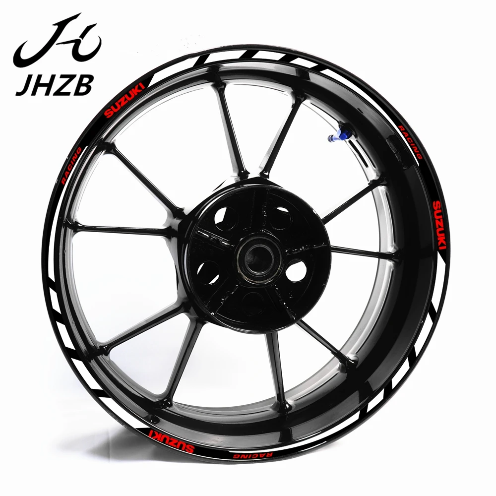 Motorcycle Sticker for gsx600 gsx750 gs1000 Reflective Motor Bike Rim Decal Waterproof Decoration Custom Inner Wheel Stripes | Автомобили