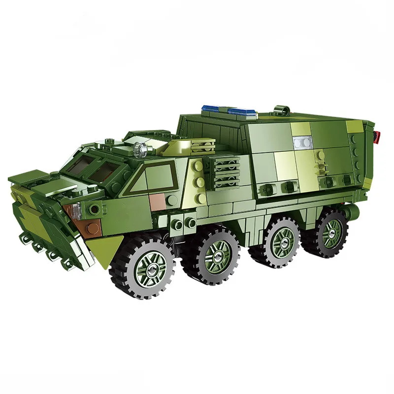 

WW2 Military Medical Armored Vehicle Car Model Building Blocks DIY City Truck Educational Toys Bricks Gift For Children