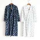 Новая мужская Японская Домашняя одежда Весна Лето Yukata платья из хлопка тканый халат с листьями халат традиционное японское кимоно кардиган