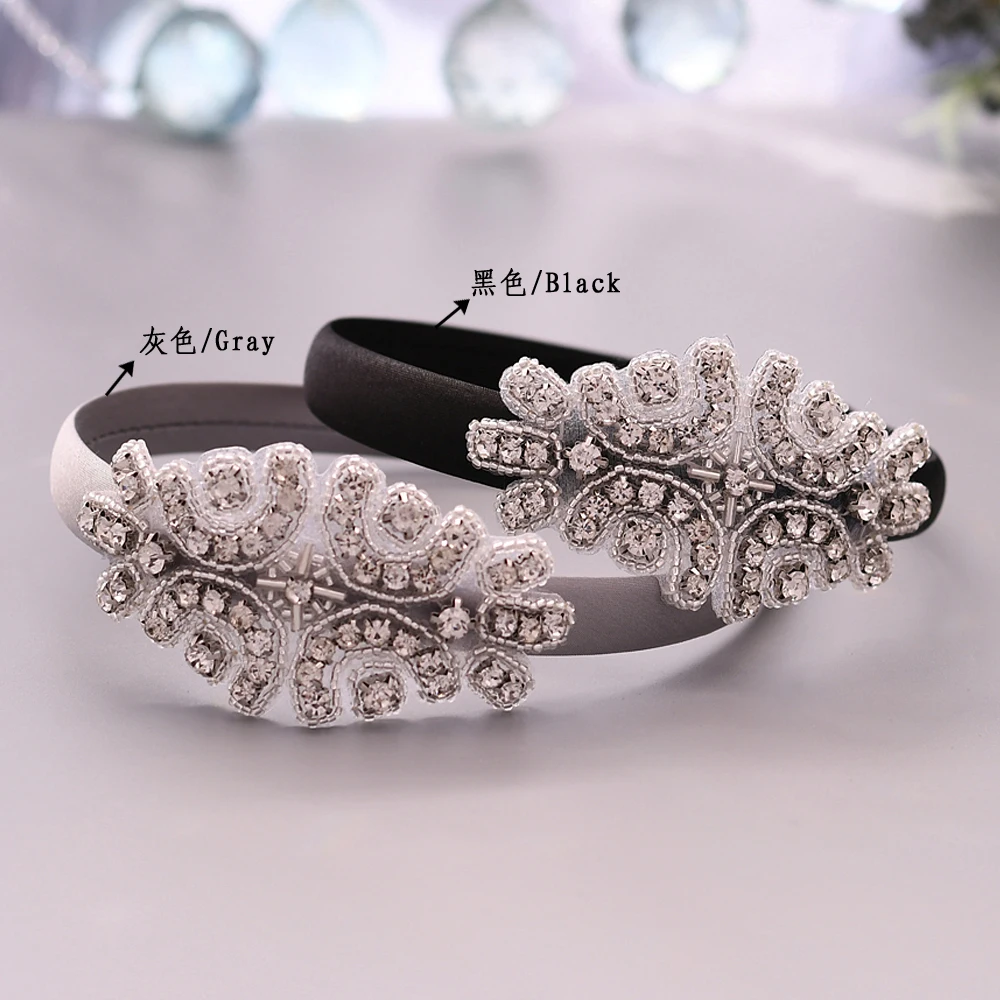 

TOPQUEEN Luxury Wedding Hair Accessories Hair Band Headhoop Wedding Tiara Bridal Headpiece New Arrival Wedding Headbands S03-FG