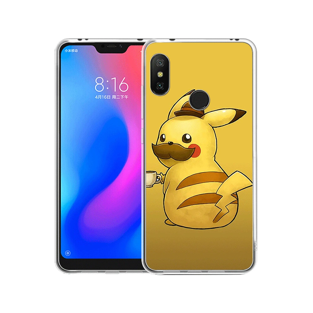 12 Чехол для телефона для Xiaomi mi CC9 CC9E 9T mi x 2 S, 6, 8, 9, SE A1 A2 5X 6X макс 3 A3 Pro Lite Чехол классный Покемон Пикачу узор - Цвет: 12