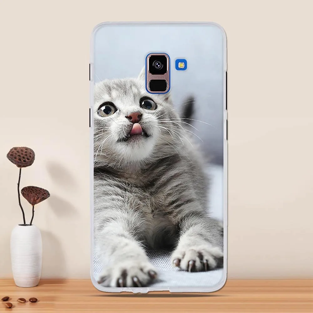 Чехол для samsung Galaxy A8 Plus чехол Капа Coque чехол из термополиуретана и силикона для samsung A8 Plus A 8+ A730F Чехол протектор бампер - Цвет: 49