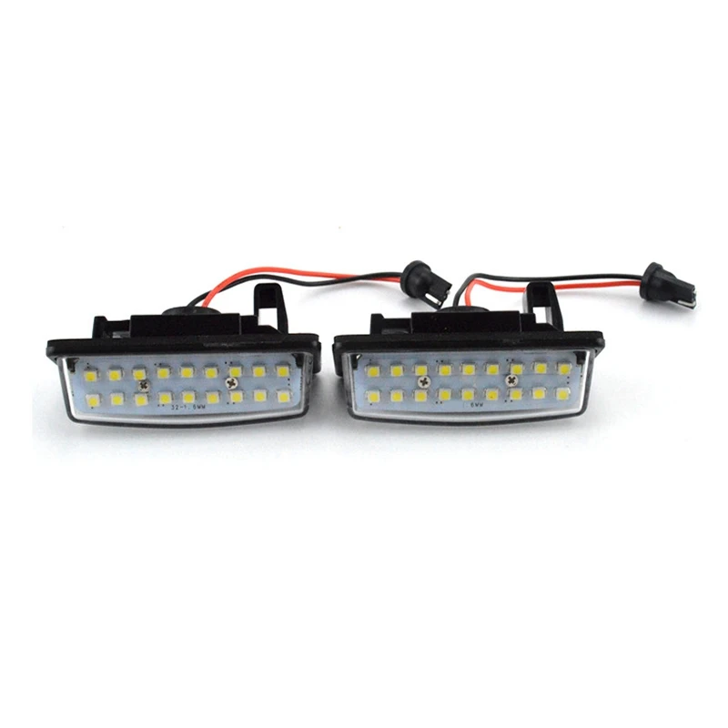 

LED License Number Plate Lamp Fit for Nissan TEANA NISSAN Cefiro Altima Rogue Sentra 2X Error Free SMD Car Light