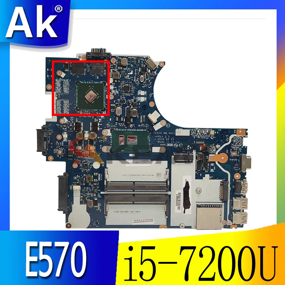 

Для Lenovo Thinkpad E570 Материнская плата ноутбука i5-7200U DIS N16S-GTR-B-A2 2 Гб CE570 NM-A831 100% тесты ok