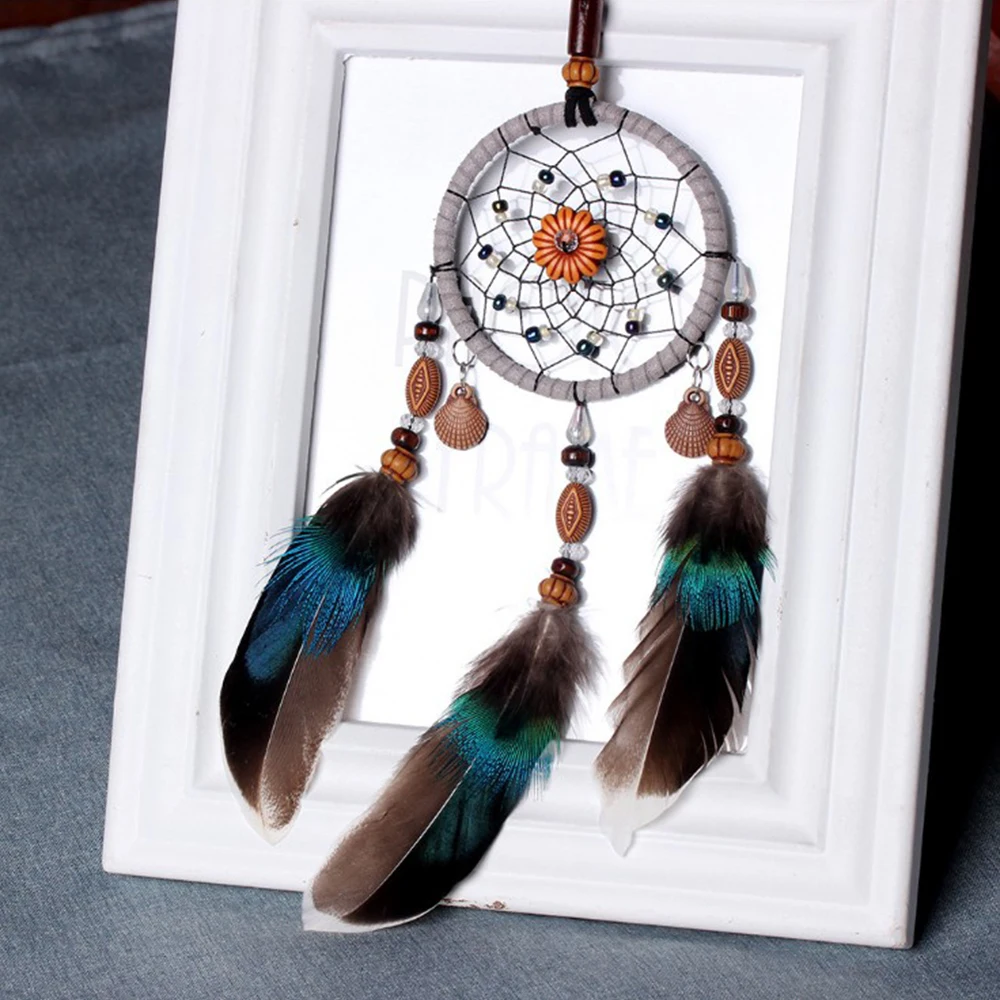 Ручная работа маленький Ловец снов колокольчики автомобильный подвесной