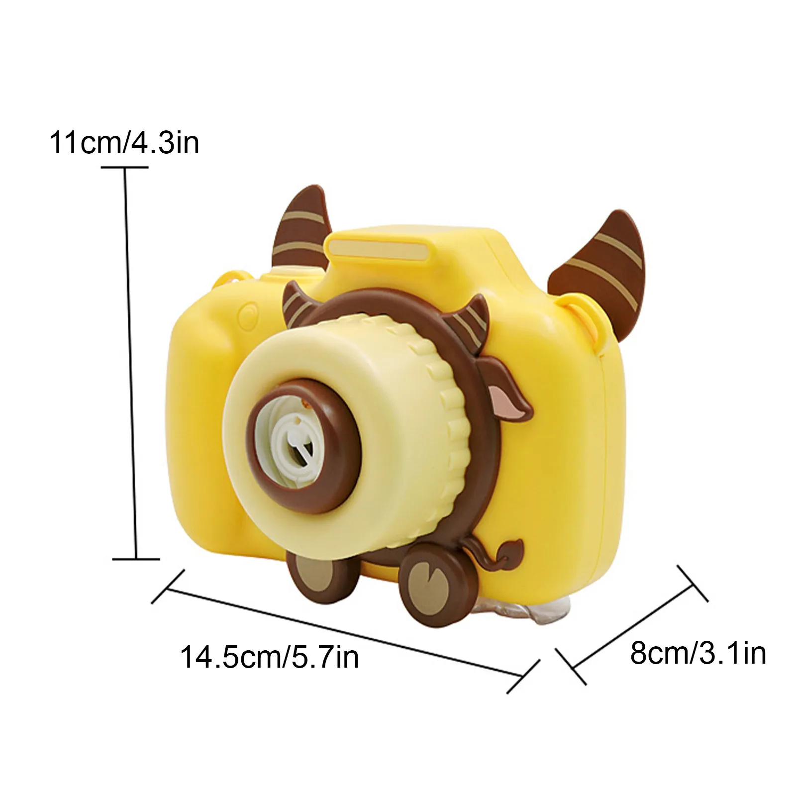 

Cartoon Calf Bubble Machine Light Music Automatic Bubble Blowing Camera bellenblaas Kids Boys Girls Birthday Gift Outdoor Toys#4