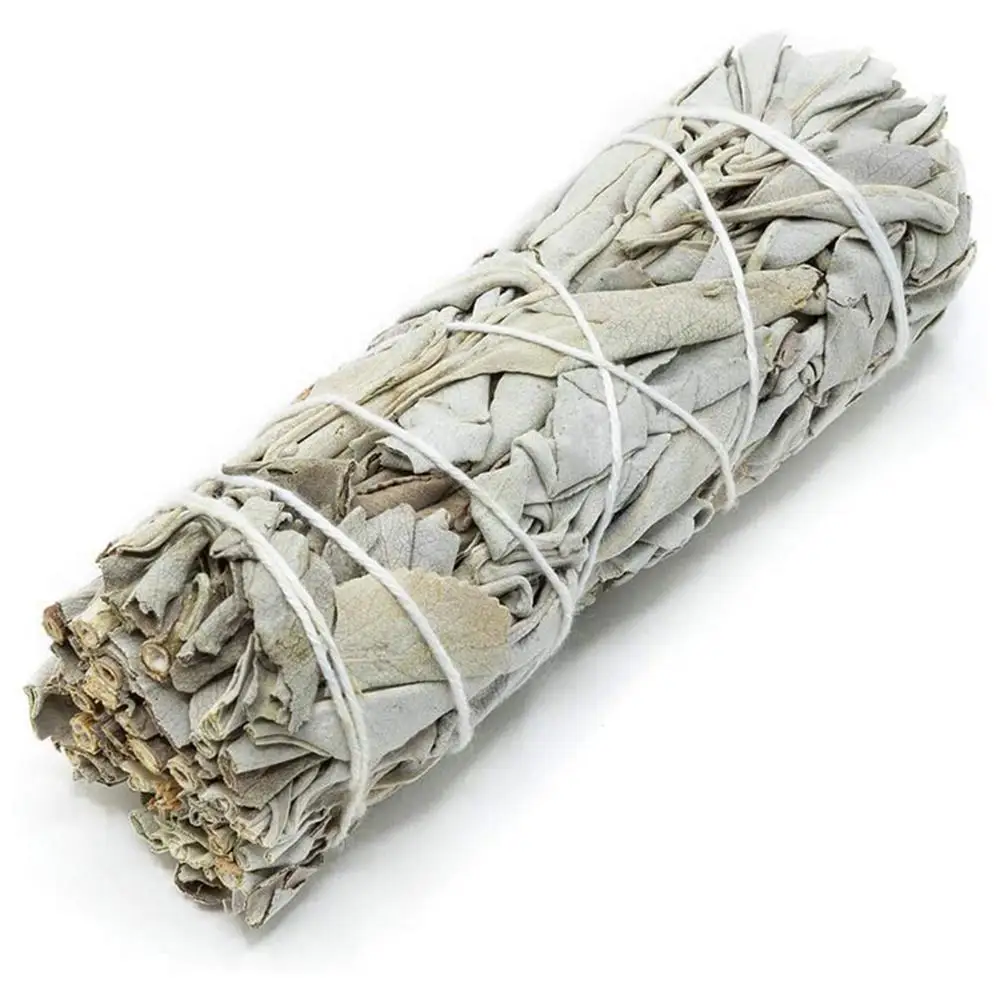 White Sage Bundles Home Cleaning Aromatherapy American California Sage Smudging Wands Sticks Leaf Smoky For Home Room