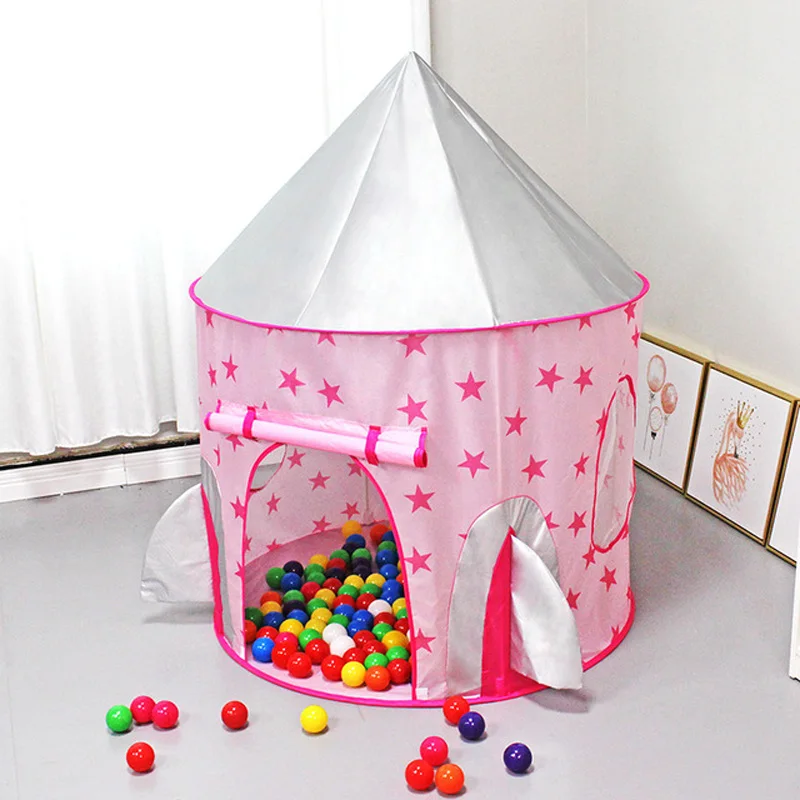 

Children's Tent Foldable Tipi For Kids Baby Play House Wigwam Princess Castle Teepee Kids Hang Flag Tent Children's Room Toy