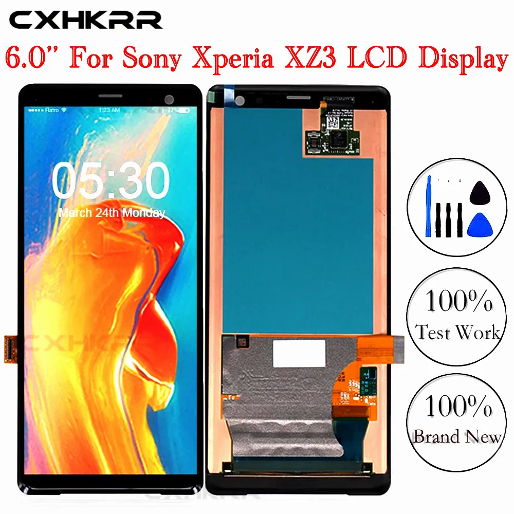 

Оригинальный ЖК-дисплей для SONY Xperia XZ3, сенсорный экран, дигитайзер в сборе для SONY XPERIA XZ3 LCD H9436 H8416 H9493, бесплатная доставка