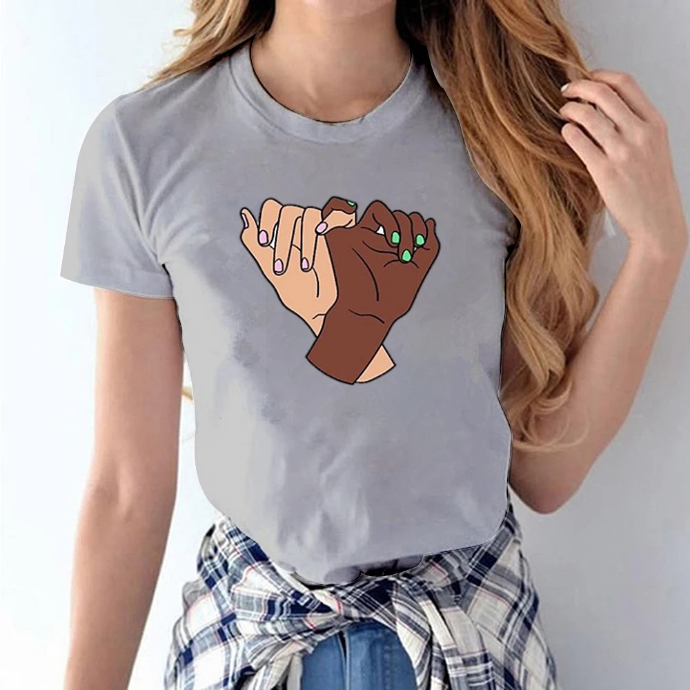 Черный живет материя Для женщин футболка Летняя Повседневное футболки с круглым