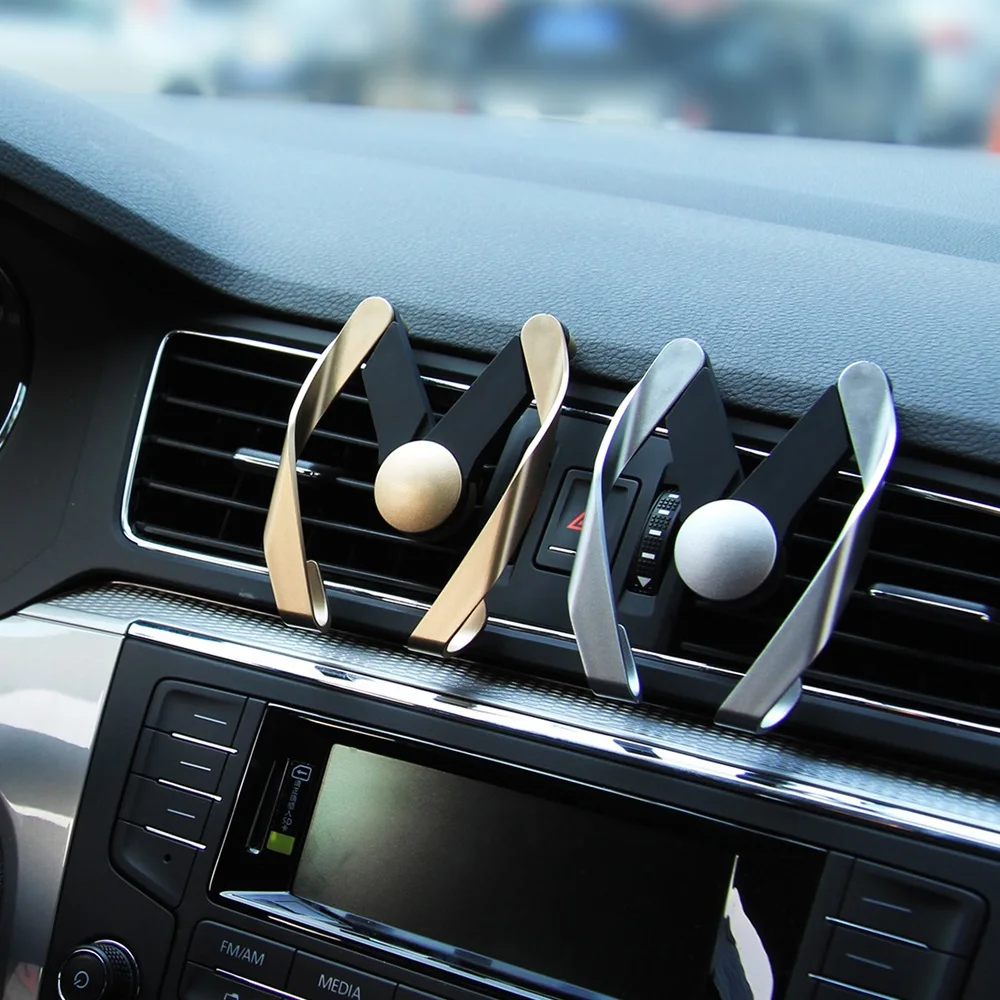 

Gravity Car Mount For Mobile Phone Holder Car Air Vent Clip Stand Cell phone GPS Support For iPhone 11 12 XS X XR 7 Samsung Huaw