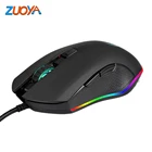 Мышь ZUOYA игровая оптическая, проводная, 3200 DPI, RGB-подсветка