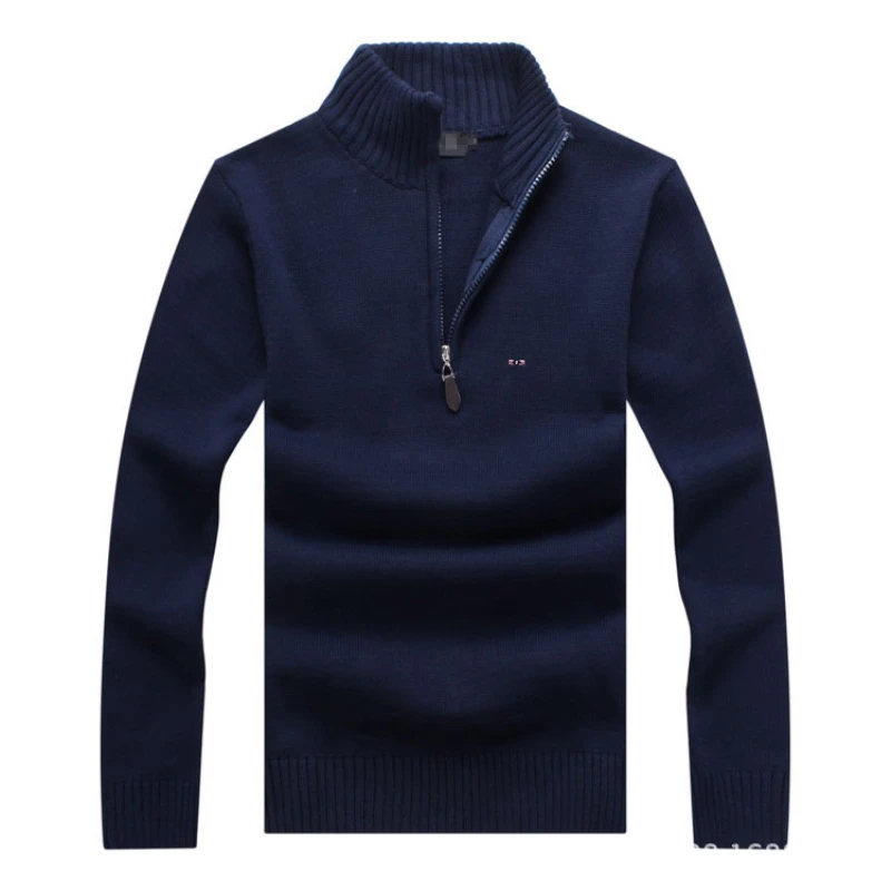 

Men's Sweater Park Turtleneck Zipper Pure-Colour Clothes Pullover Eden Male M-3XL Plus Size Autumn Winter Pull Homme