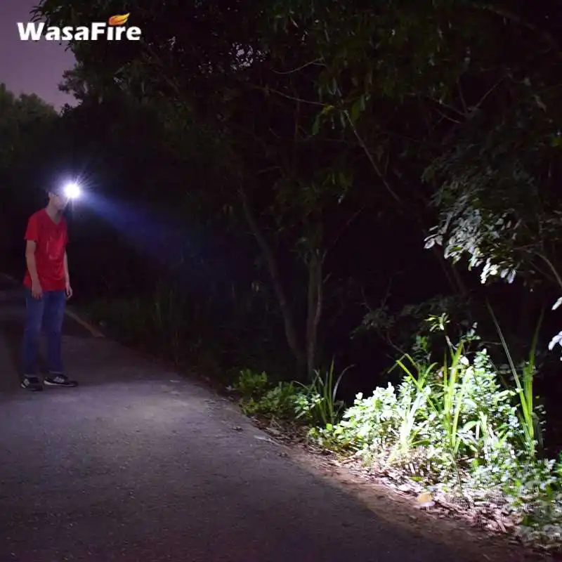 

Ultra Bright 7 Modes Body Motion Sensor Headlamp Waterproof Inductive Led Headlight Rechargeable Head Lamp with 18650 Battery