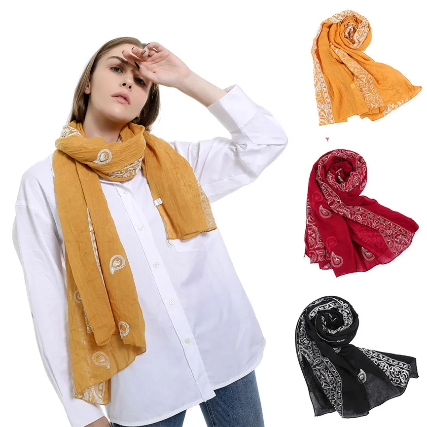 Мягкий Шифоновый Шарф женский шарф с градиентным принтом модный качественный