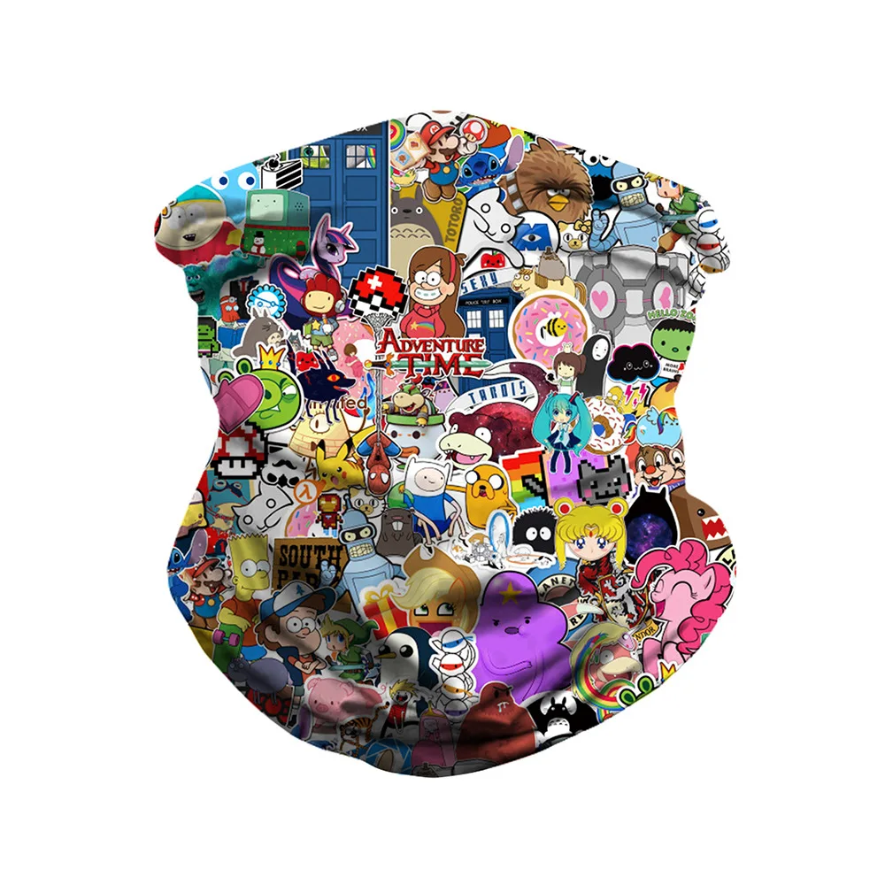 Велосипедная лицевая маска для мужчин и женщин на Хэллоуин унисекс 3D принт улицы