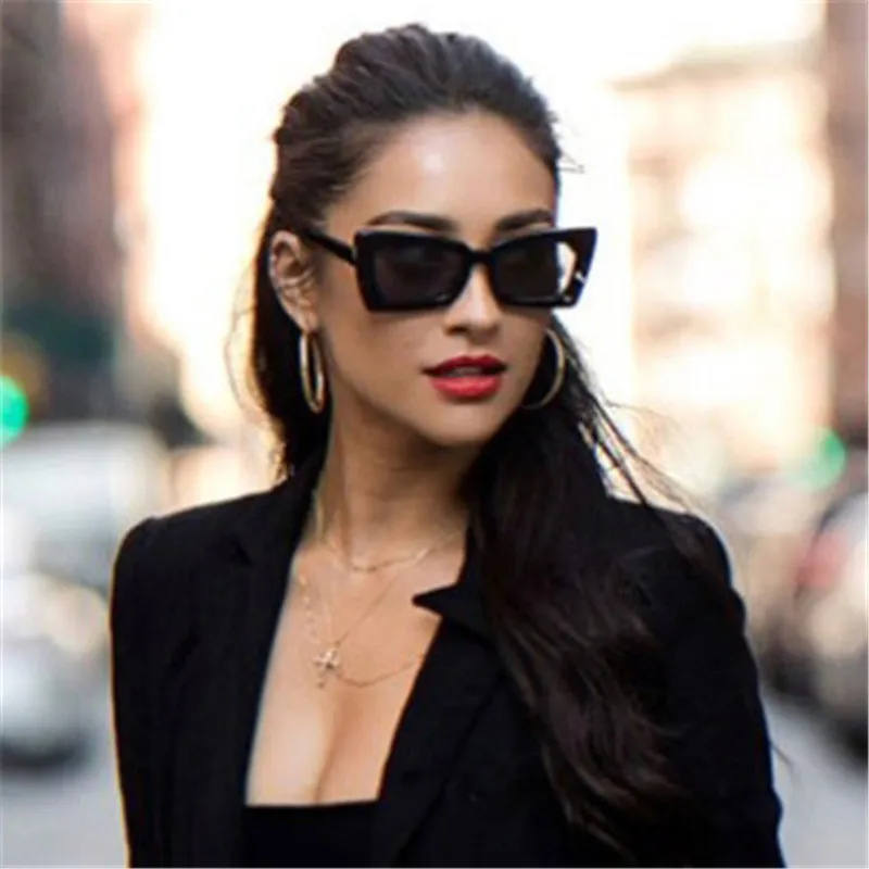 Модные квадратные солнцезащитные очки для женщин и мужчин фирменный дизайн