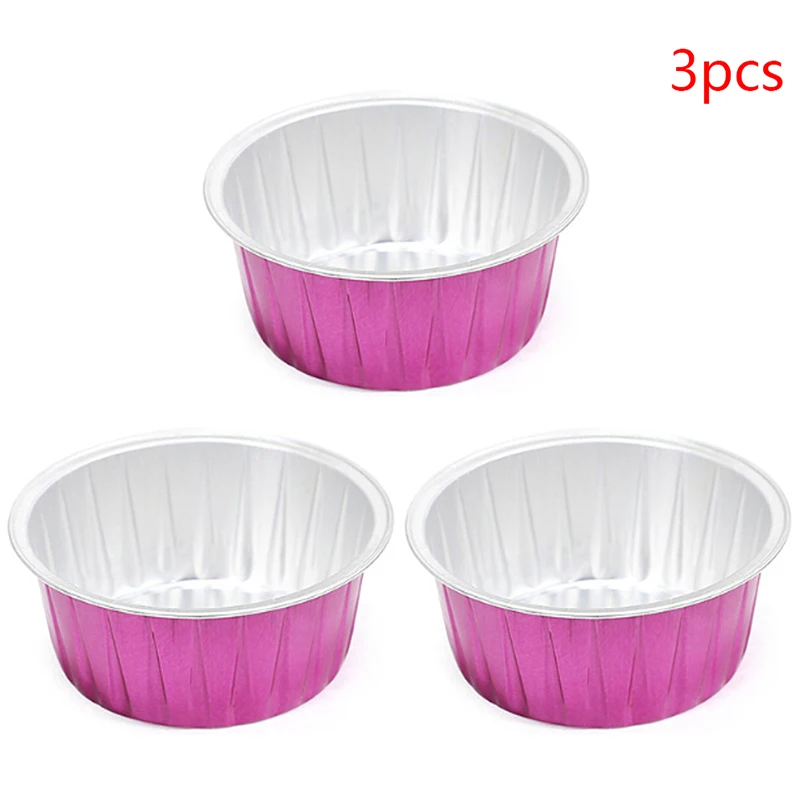 

3 шт., синие жесткие миски для воска в виде зоопарка, милая миска для плавления воска из алюминиевой фольги в форме розы