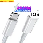 Кабель USB C для iPhone, 2 шт., кабель для быстрой зарядки iPhone 11, 12, 20 Вт, кабель для Apple iPhone 8, 6s, iPad PD, зарядное устройство, провод Usb Type-C, кабель для передачи данных IOS