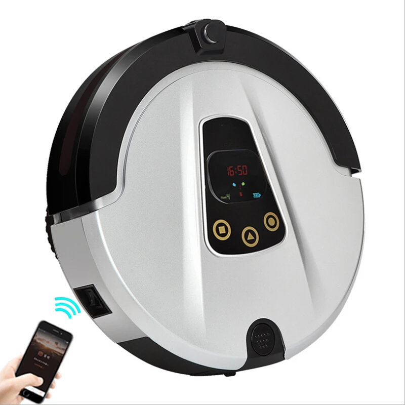 Remote Control Robot Vacuum Cleaner 2 Wet Dry Mijia APP Mopping Sweeping Dust Sterilize Smart Planned Wash Mop home thin | Бытовая