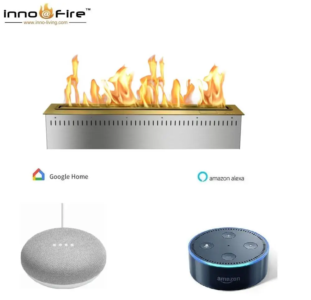

Inno living fire 36 inch automatic bio ethanol fireplace wifi control