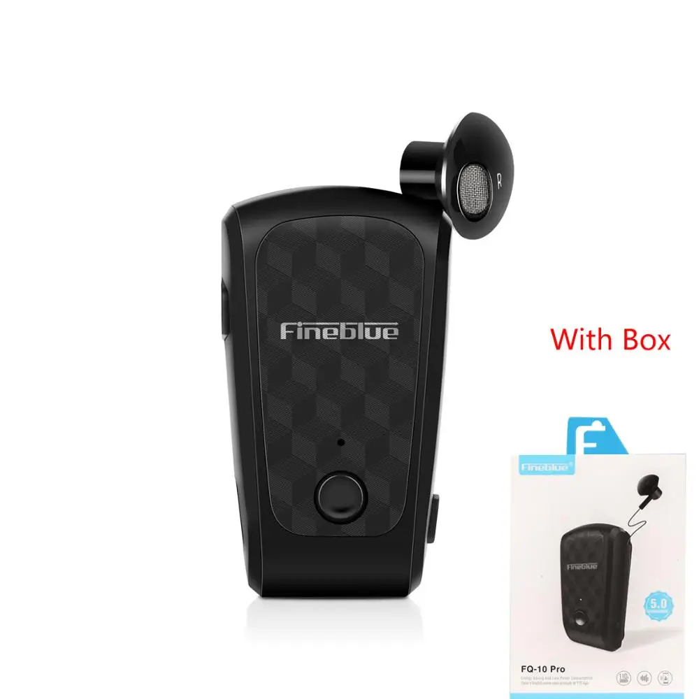 Fineblue FQ-10 Pro Bluetooth 5,0 10 часов разговора Bluetooth наушники беспроводные наушники Bluetooth наушники Hi-Fi стерео с микрофоном - Цвет: Black with box
