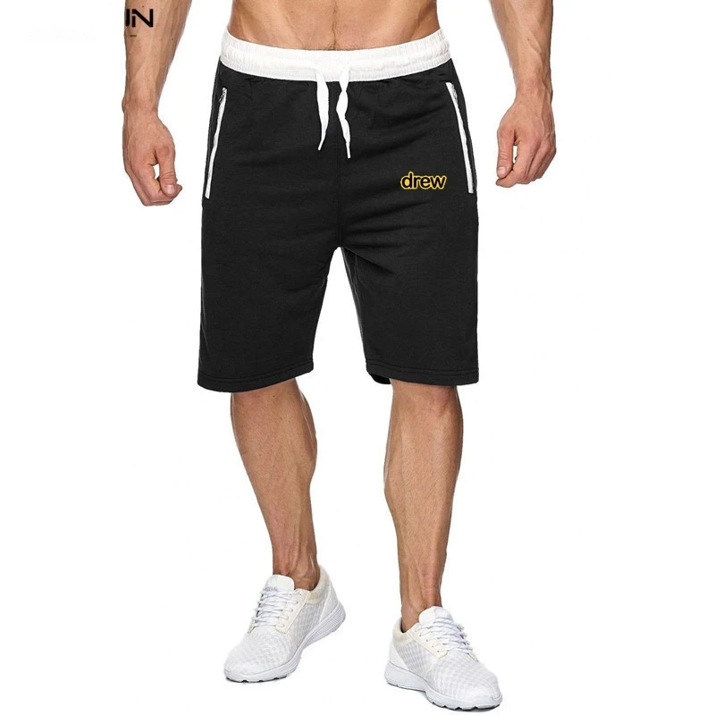 

2021 New Men's Slacks Sports Shorts Summer Autumn Cotton Pure Color Men Casual Running Training Fitness Male Shorts