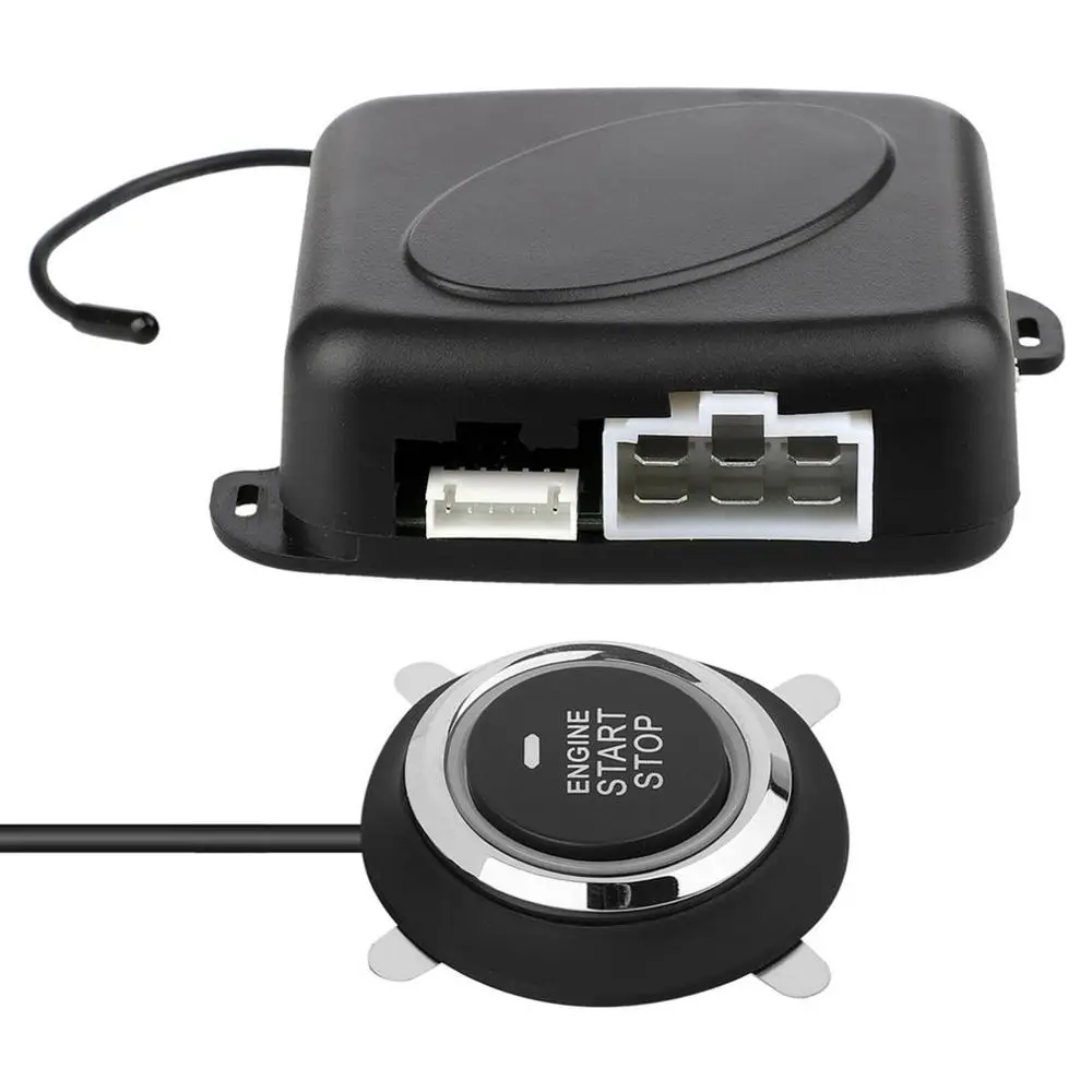 

Original Car Keyless Entry System One Button Universal Start Vibration Alarm Pke 12V Remote Control Induction Starter