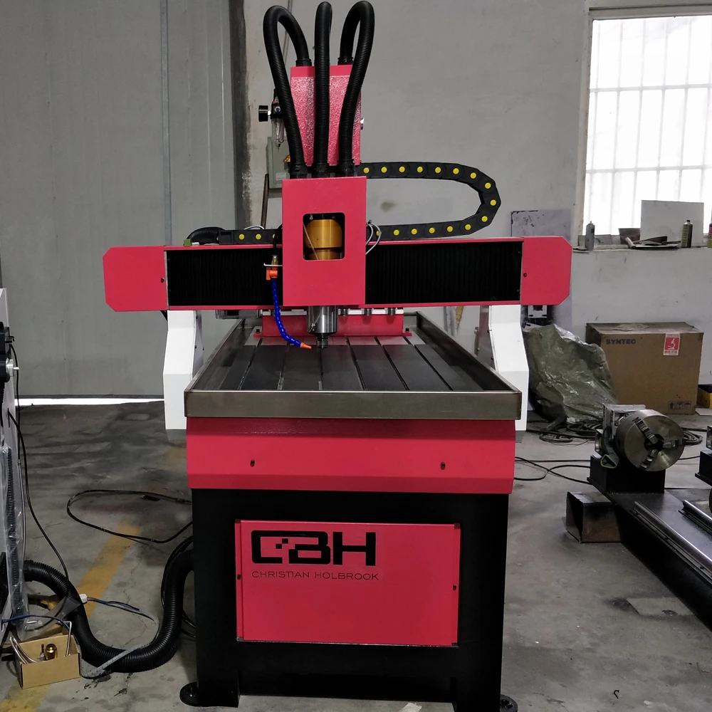 Верстак с ЧПУ High Speed 6090 с 4-ой осью/Деревообрабатывающий ЧПУ-верстак ATC CE стандарт/Станок для фрезерования дерева с автоматической загрузкой инструментов.