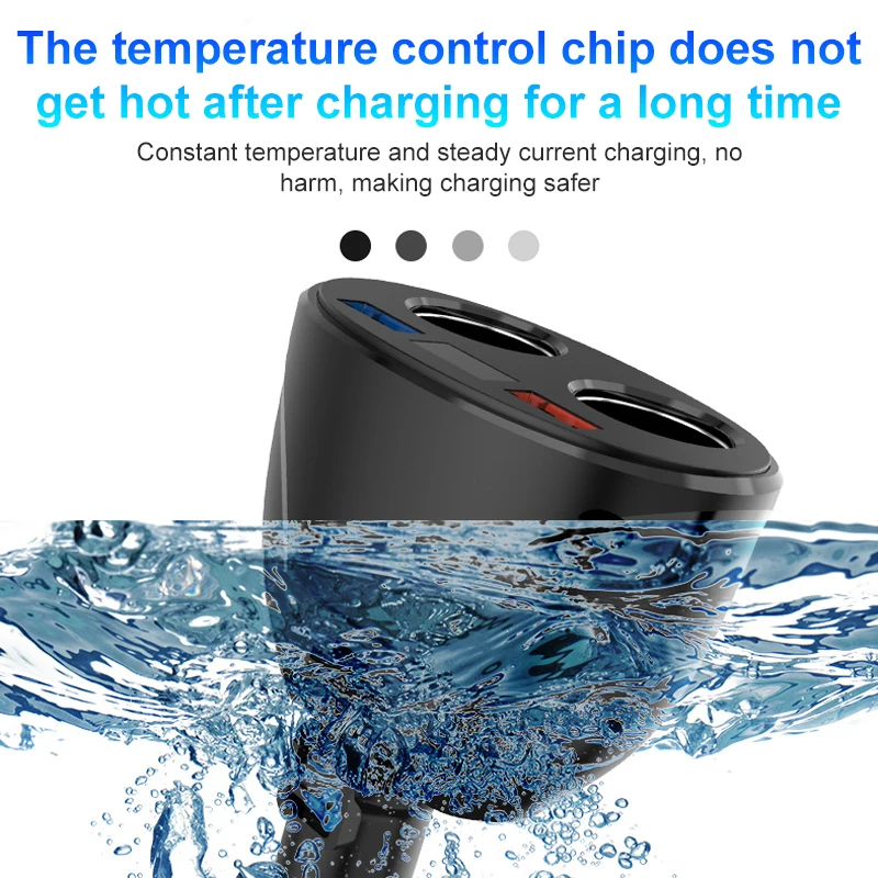 QC3.0 двойной USB 3.1A розетка для автомобильного прикуривателя Разветвитель